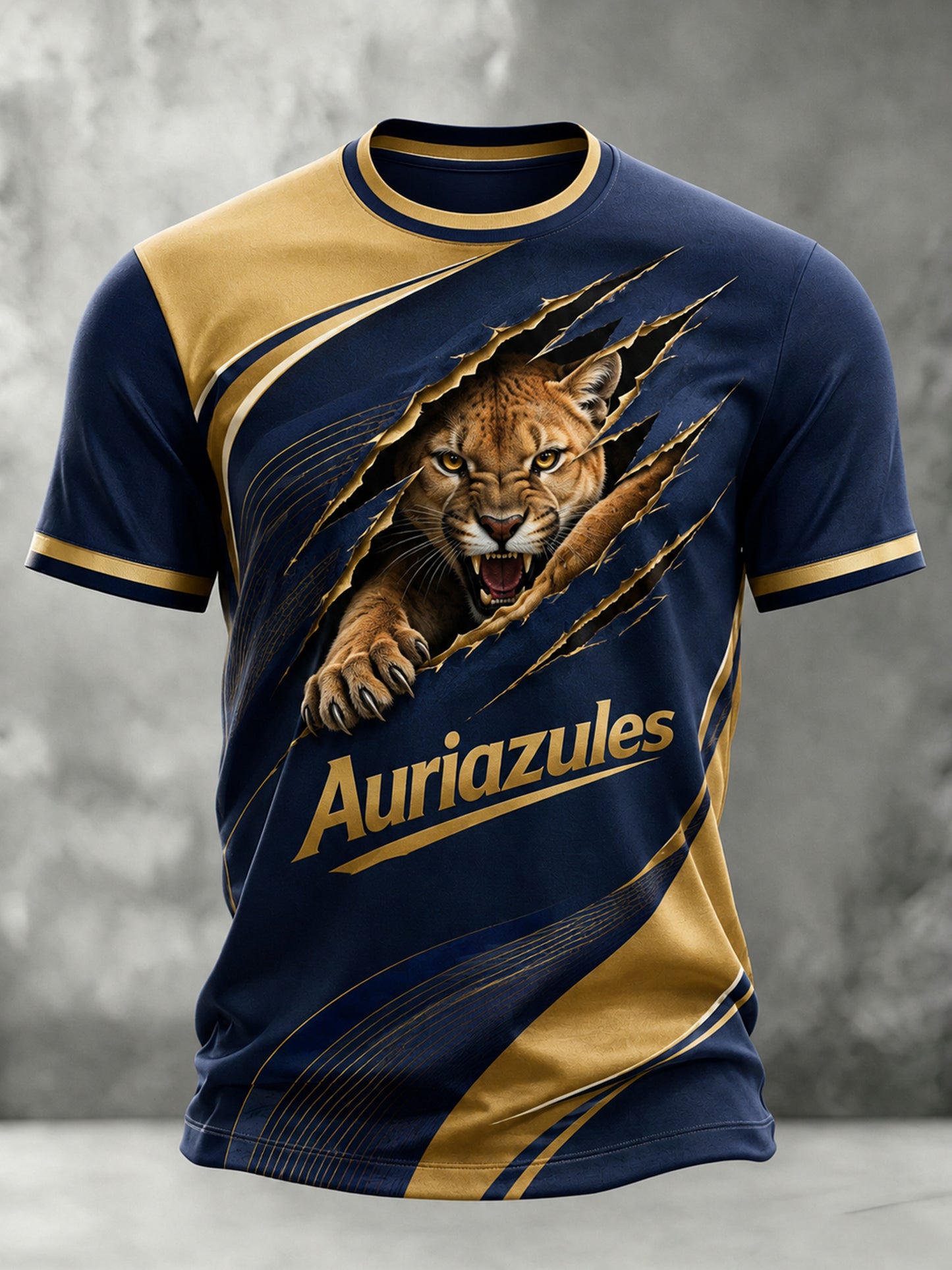 Men's Mexican Pumas Football Club Artistic Print T-Shirt