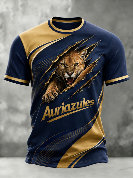 Men's Mexican Pumas Football Club Artistic Print T-Shirt