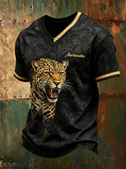 Men's Mexican Pumas Soccer Fan Art Print T-Shirt