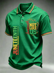 Men's Juneteenth They Not Like Us Since 1865 Print Casual Polo