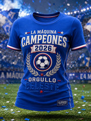 Women's 2026 Campeones Print Casual T-shirt