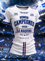 Women's 2026 Campeones Print Casual T-shirt
