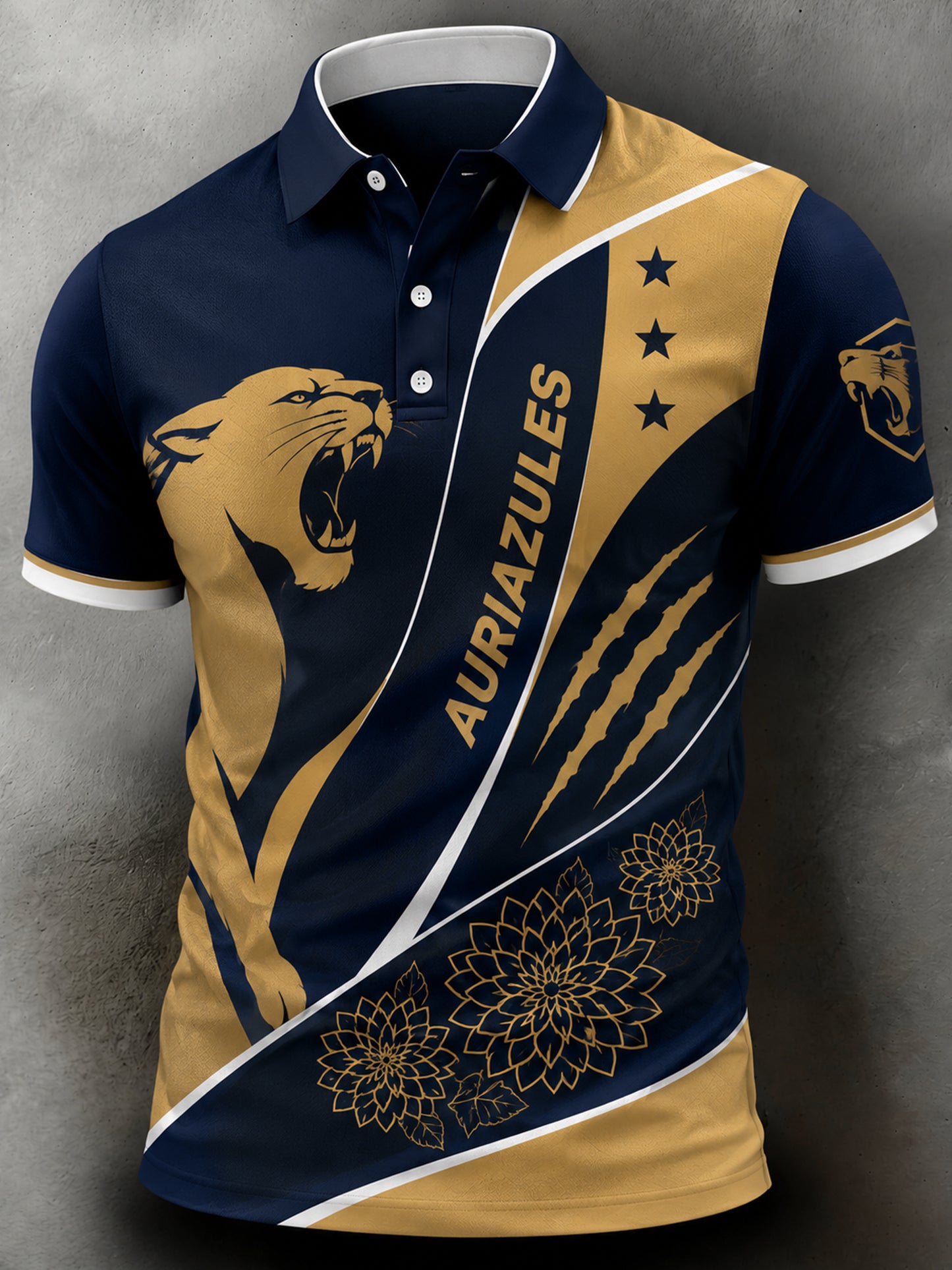 Men's Club Universidad Nacional (Pumas) Artistic Print Polo