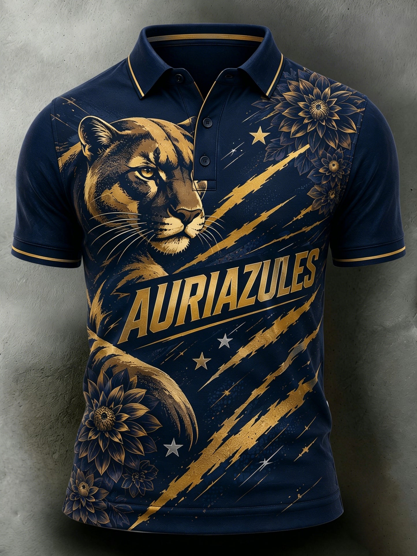Men's Club Universidad Nacional (Pumas) Artistic Print Polo
