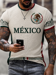 Men's Mexico Proud Art Printed short sleeves t-shirt
