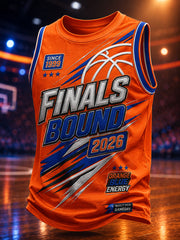 Men's Classic Basketball Fan Graphic Print Vest Top