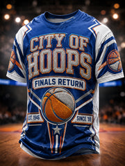 Men's Classic Basketball Fan Graphic T-shirt