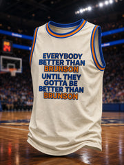 Men's Classic Basketball Fan Graphic Print Tank Top