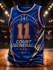 Men's Classic Basketball Fan Graphic Print Tank Top