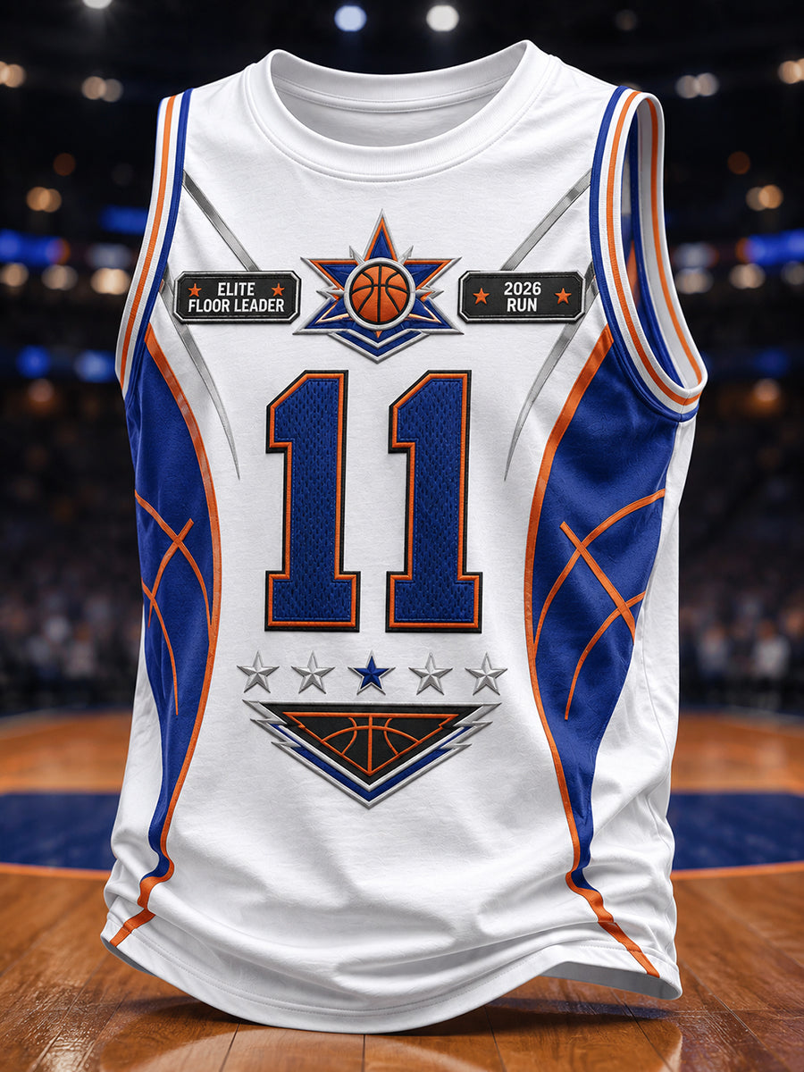 Men's Classic Basketball Fan Graphic Print Tank Top