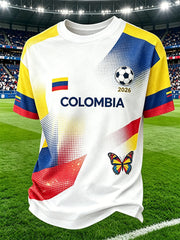 Colombian Football Style Unisex Casual T-shirt