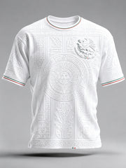 Men's Mexican Football Match Cheering Graphic Print T-Shirt