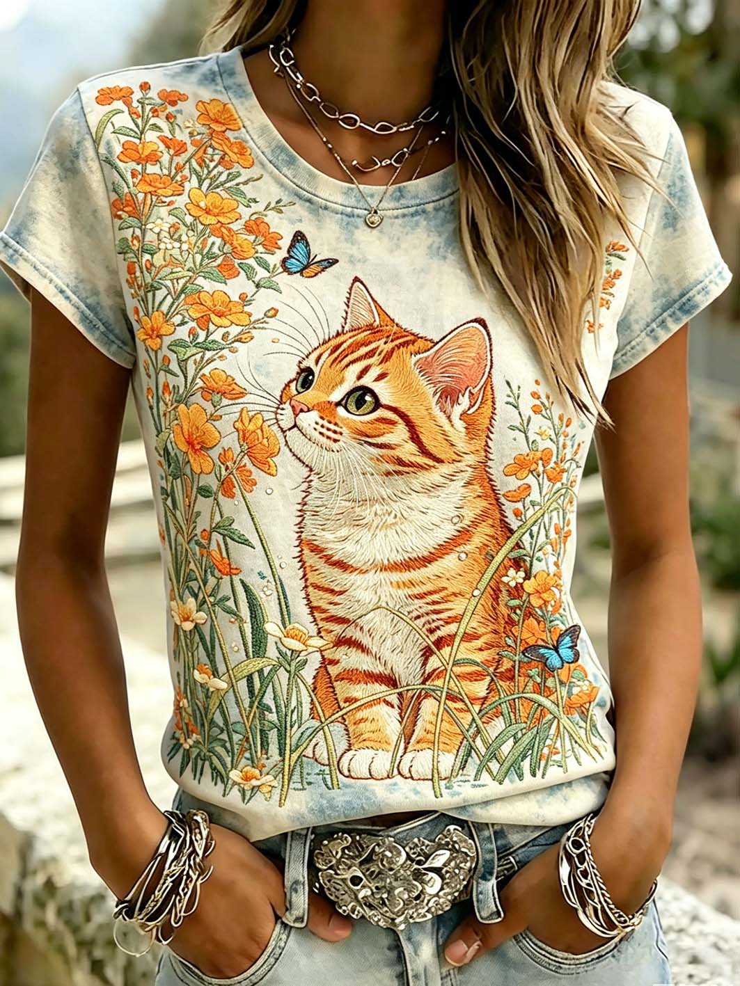 Women's short-sleeved T-shirt
