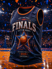 Men's Classic Basketball Fan Graphic Print Vest Top