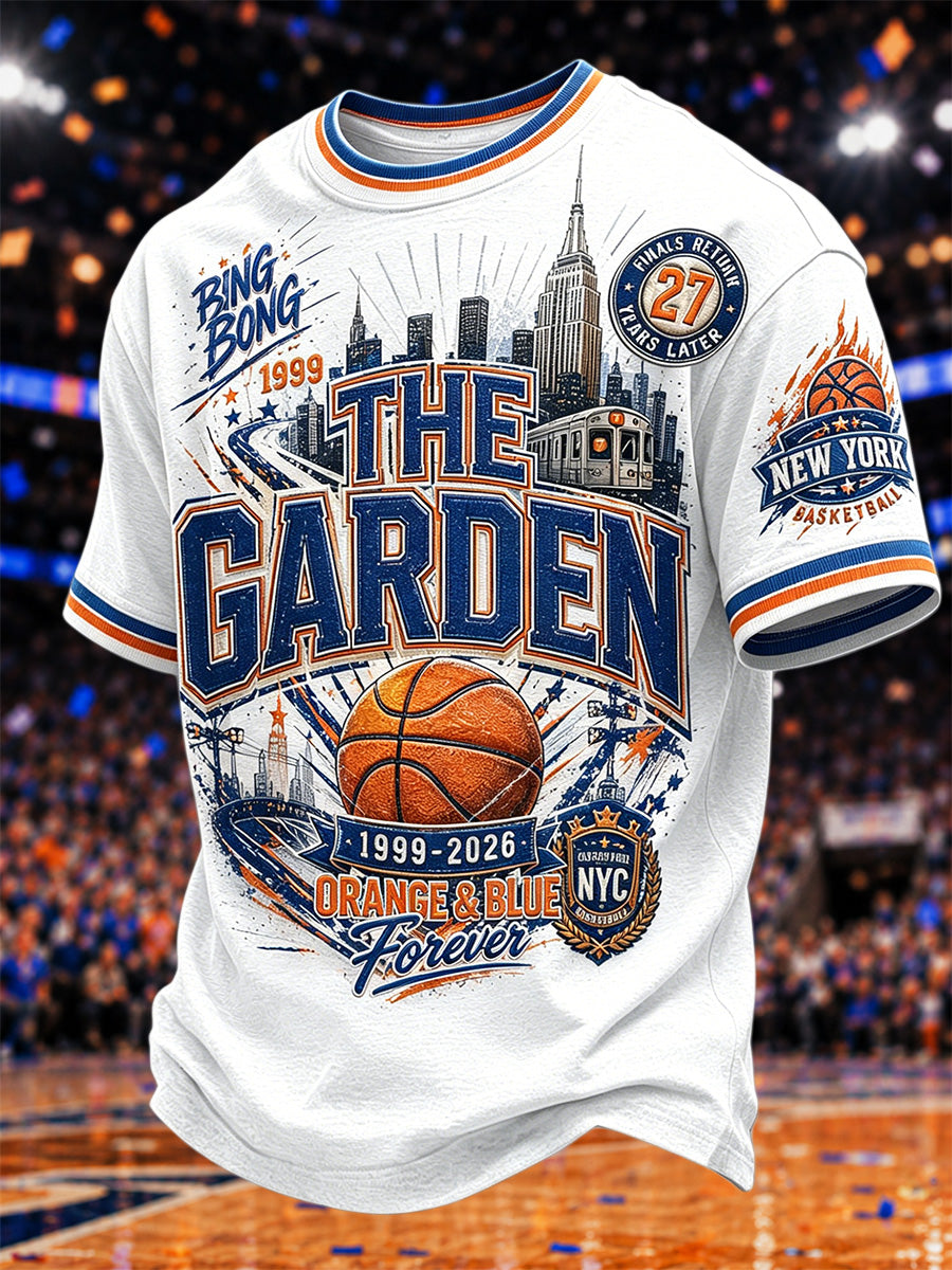 Men's Gift For Basketball Fans Print Casual Tee