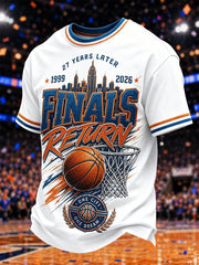 Men's Gift For Basketball Fans Print Casual Tee