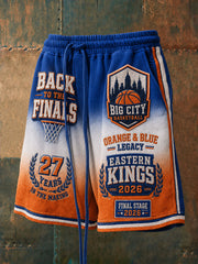Men's Classic Basketball Fan Graphic Shorts