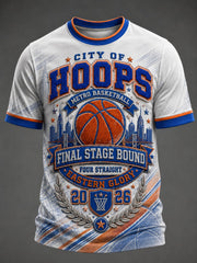 Men's New York Basketball Printed T-shirt
