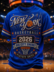 Men's Classic Basketball Fan Graphic T-shirt