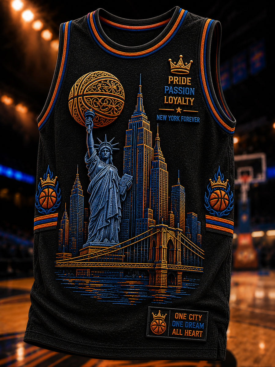 Men's Classic Basketball Fan Graphic Print Vest Top