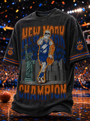 Men's Classic Basketball Fan Graphic Short Sleeve T-shirt