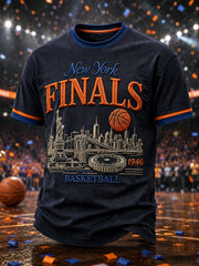 Men's Classic Basketball Fan Graphic Short Sleeve T-shirt