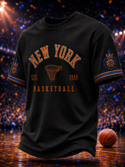 Men's Classic Basketball Fan Graphic Short Sleeve T-shirt
