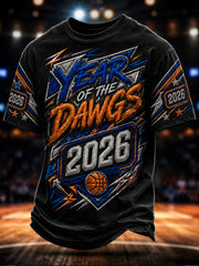 Men's Classic Basketball Fan Graphic T-shirt