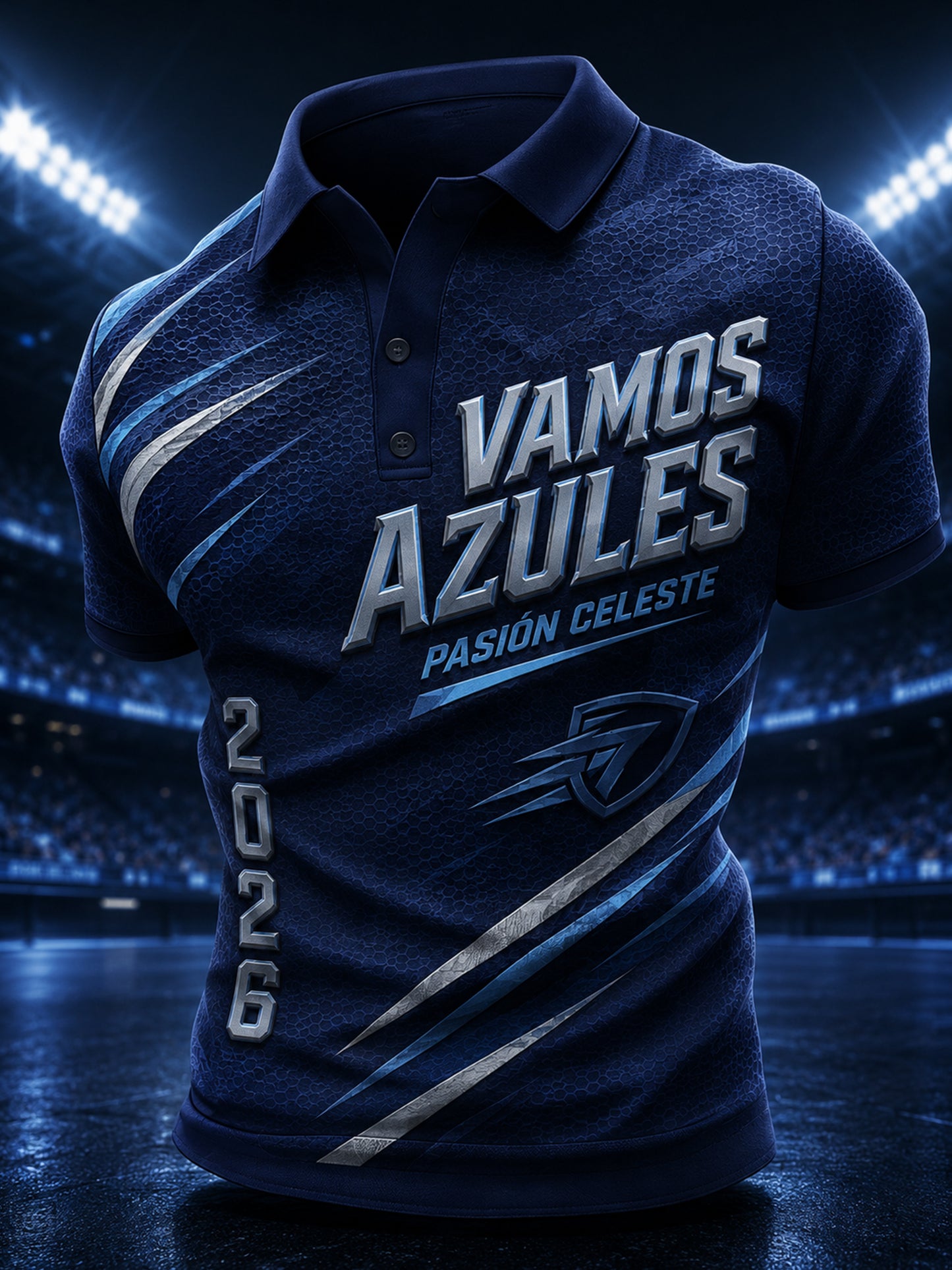 Men's Cruz Azul F.C. Fan Culture & Art Print Polo Shirt