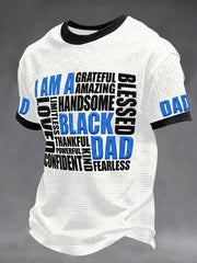 Men's “I Am A Black Dad” Father's Day Fun Casual T-shirt