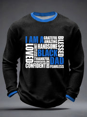 Men's “I Am A Black Dad” Father's Day Fun Casual T-shirt
