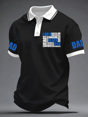 Men's I Am A Black Dad Printed Casual Top