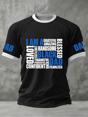 Men's “I Am A Black Dad” Father's Day Fun Casual T-shirt