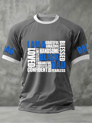 Men's “I Am A Black Dad” Father's Day Fun Casual T-shirt