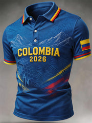 Colombia Football 2026 Casual Unisex polo shirt