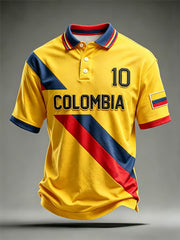 Colombia Football 2026 Casual Unisex polo shirt