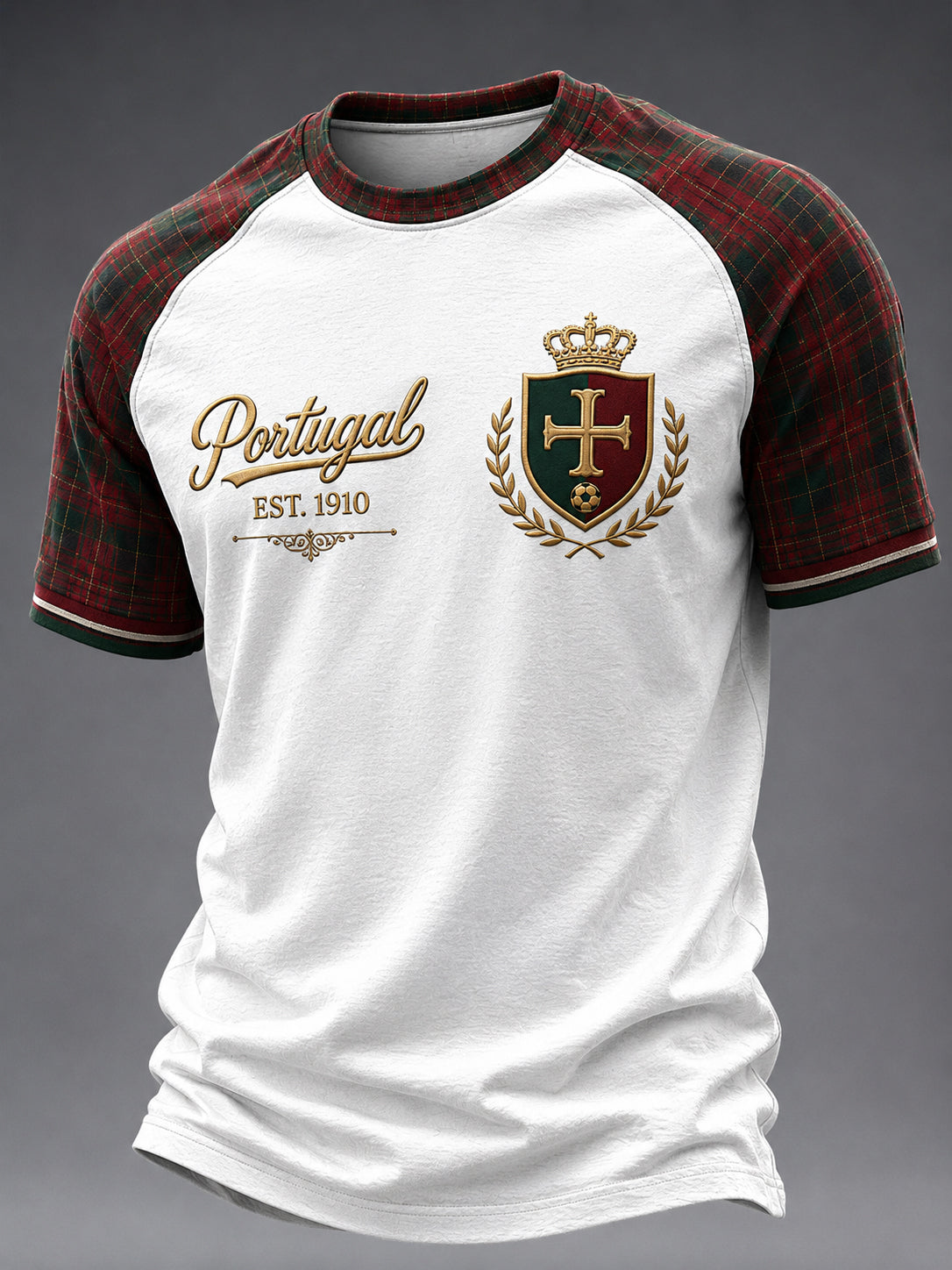 Men's Portuguese Football Printed Casual short sleeves t-shirt