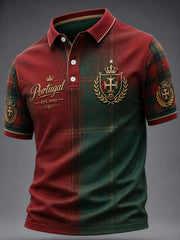 Men's Portuguese Football Print Casual Top