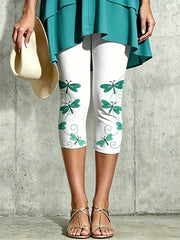 Women's Animal Dragonfly Artistic Printed Leggings