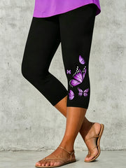 Women's Animal Butterfly Artistic Printed Leggings