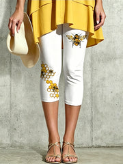 Women's Animal Bee Artistic Printed Leggings