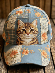 Unisex Cute Cat Print  Hat