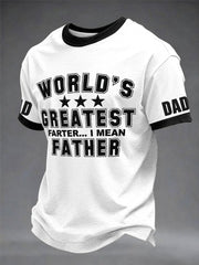 Men's"World’s Greatest Father” Father's Day Fun Casual Unisex T-shirt