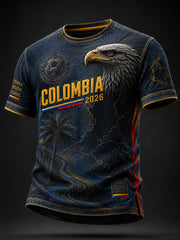 2026 Colombia Soccer “Andean Eagle” Artistic Casual T-Shirt