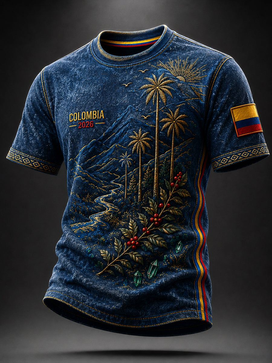 2026 Colombia Soccer Commemorative Casual T-Shirt