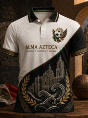 Men's Mexico Football Lover Art Printed Casual Tops