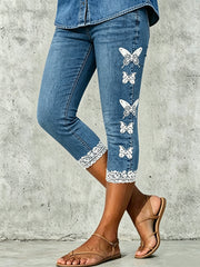 Women's Animal Butterfly Artistic Printed Leggings