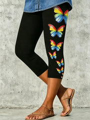 Women's Animal Butterfly Artistic Printed Leggings