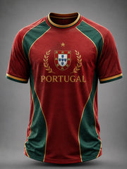 Men's Portuguese Football Printed T-shirt