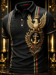 Men's Portugal Football Match Support Art Print Polo